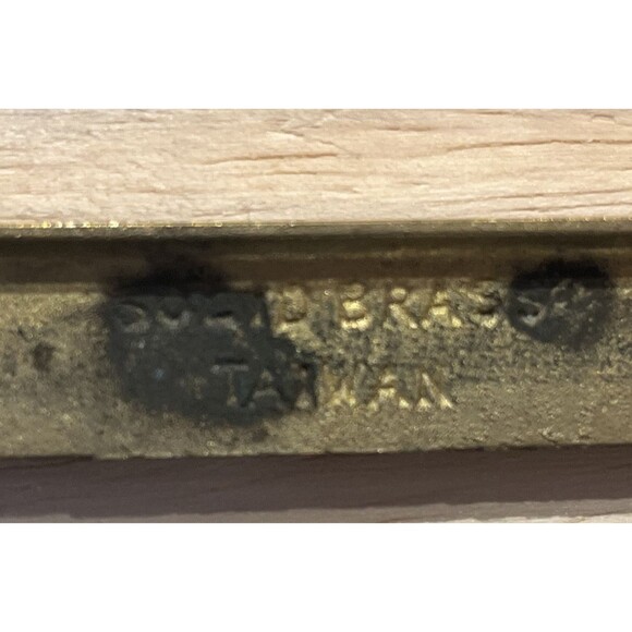 Porsche License Plate Frame Solid Brass Vintage 1970s/80s Taiwan Rare HTF - Picture 9 of 10